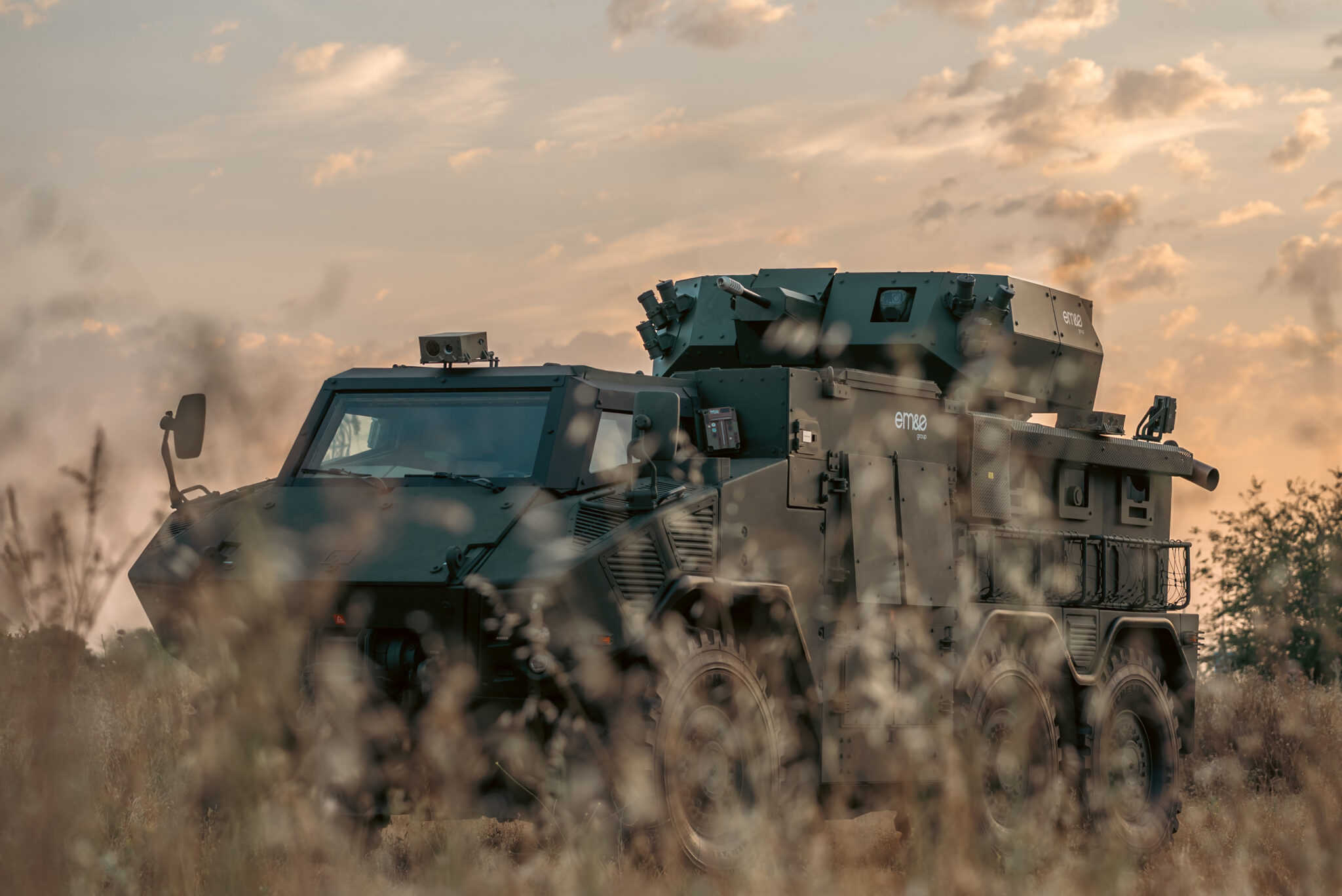 ODIN 6x6 Mobile Counter-Unmanned Aircraft System (C-UAS). (Photo by EM&E Group)