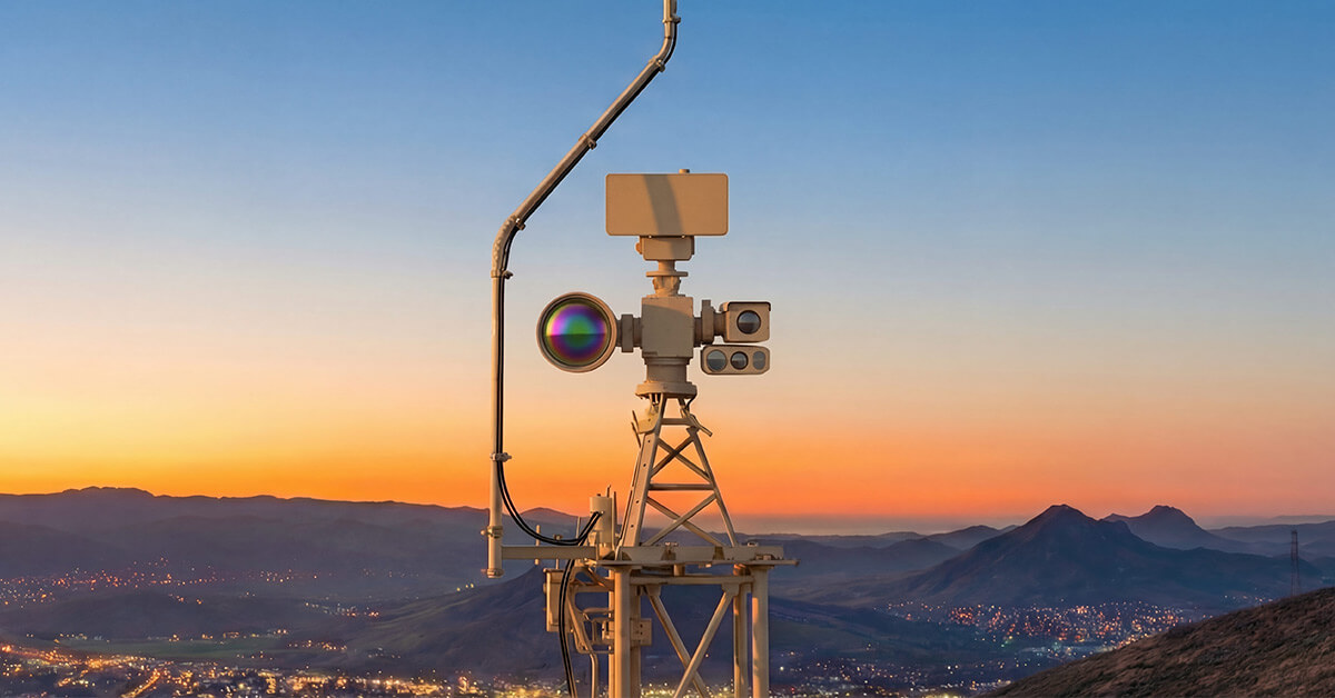 Towers integrate advanced artificial intelligence, 5G and satellite communication capabilities to enhance situational awareness along the southwest border. (Photo by GDIT)