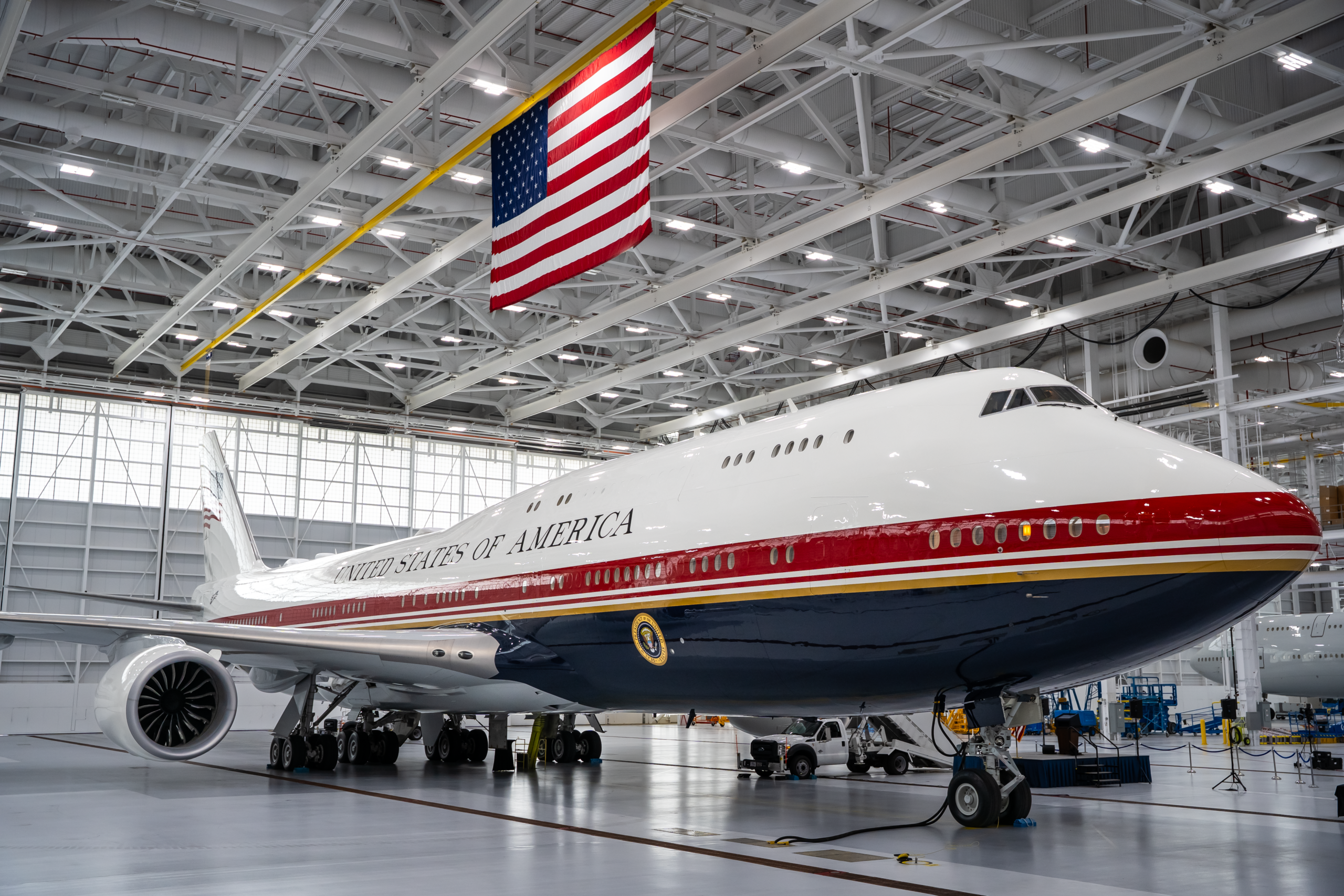 VC-25B Bridge aircraft arrives at Joint Base Andrews, begins commissioning flights. (Photo by U.S. Air Force)