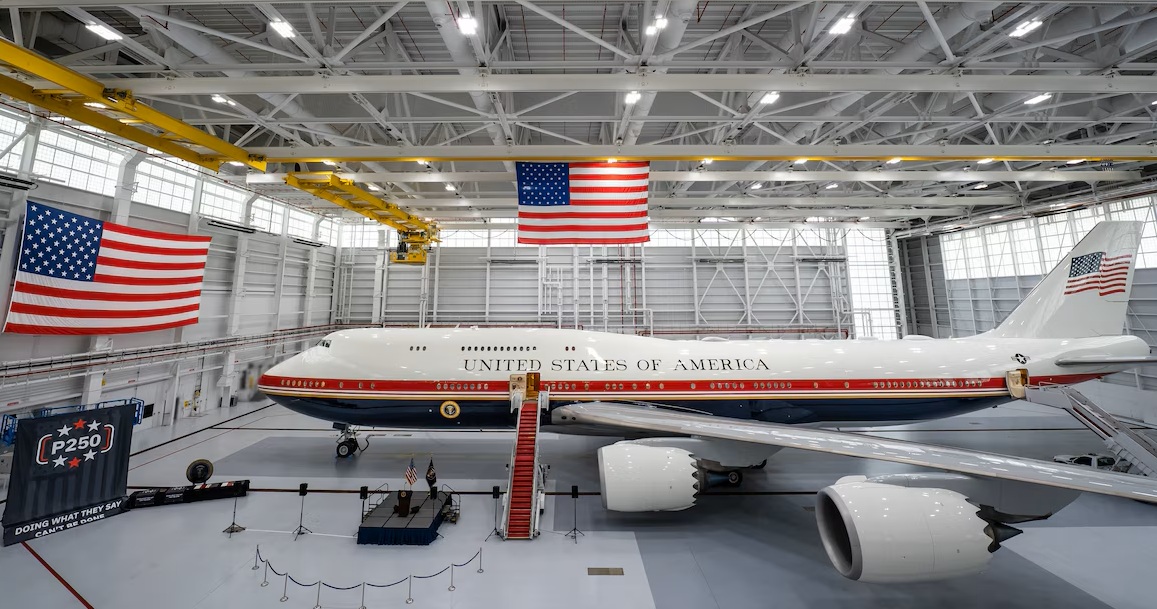 VC-25B Bridge aircraft arrives at Joint Base Andrews, begins commissioning flights. (Photo by U.S. Air Force)