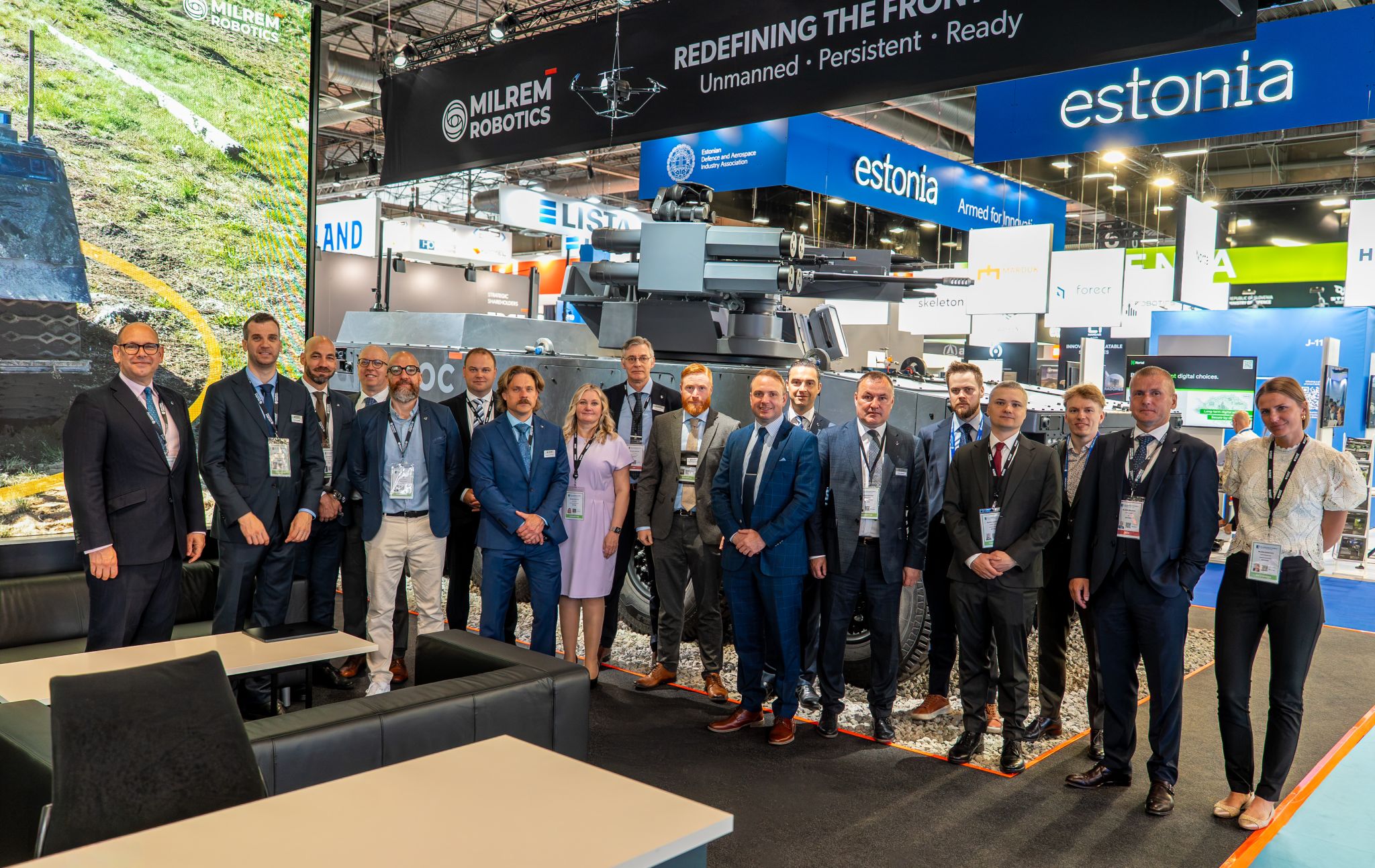 Milrem’s HAVOC 8x8 Robotic Combat Vehicle (RCV) integrated with Moog’s operationally proven Reconfigurable Integrated-Weapons Platform (RIwP)