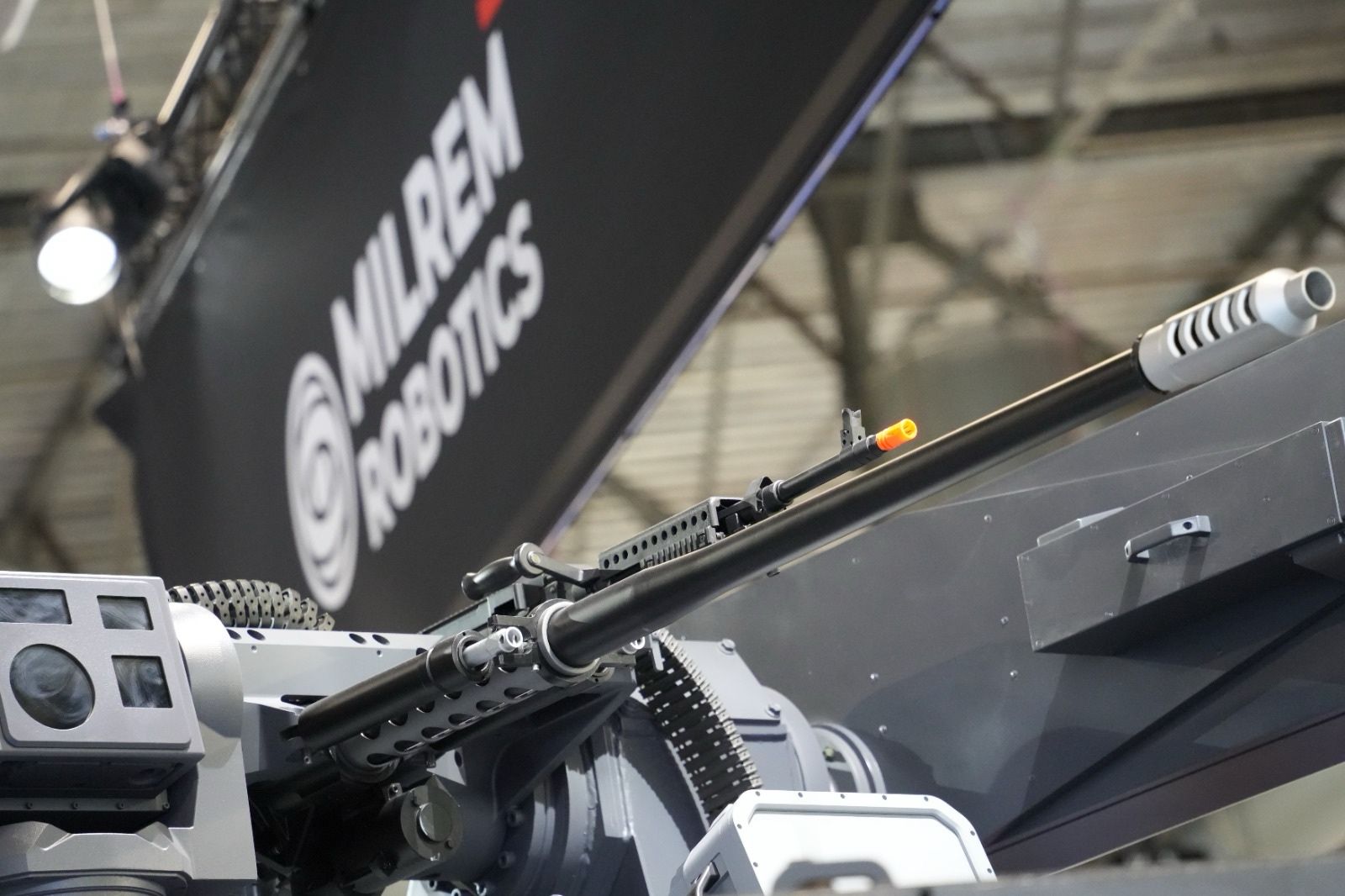 Milrem’s HAVOC 8x8 Robotic Combat Vehicle (RCV) integrated with Moog’s operationally proven Reconfigurable Integrated-Weapons Platform (RIwP)