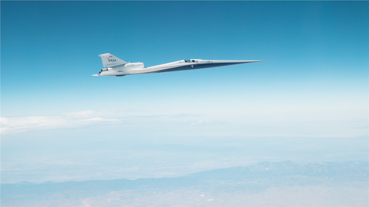 NASA's X-59 Reaches Speed and Altitude for Future Quiet Supersonic Flights
