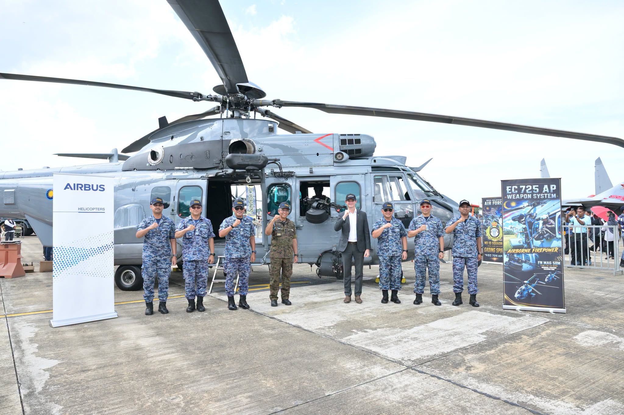 Royal Malaysian Air Force Inducts FN Herstal MAG 58M for Airbus Helicopters H225M Caracal Fleet