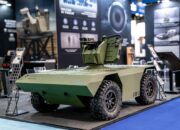 Slovenian Industry Debuts LOKI RCWS Integration on U-TGP-1.2 Medium Unmanned Ground Vehicle (UGV)