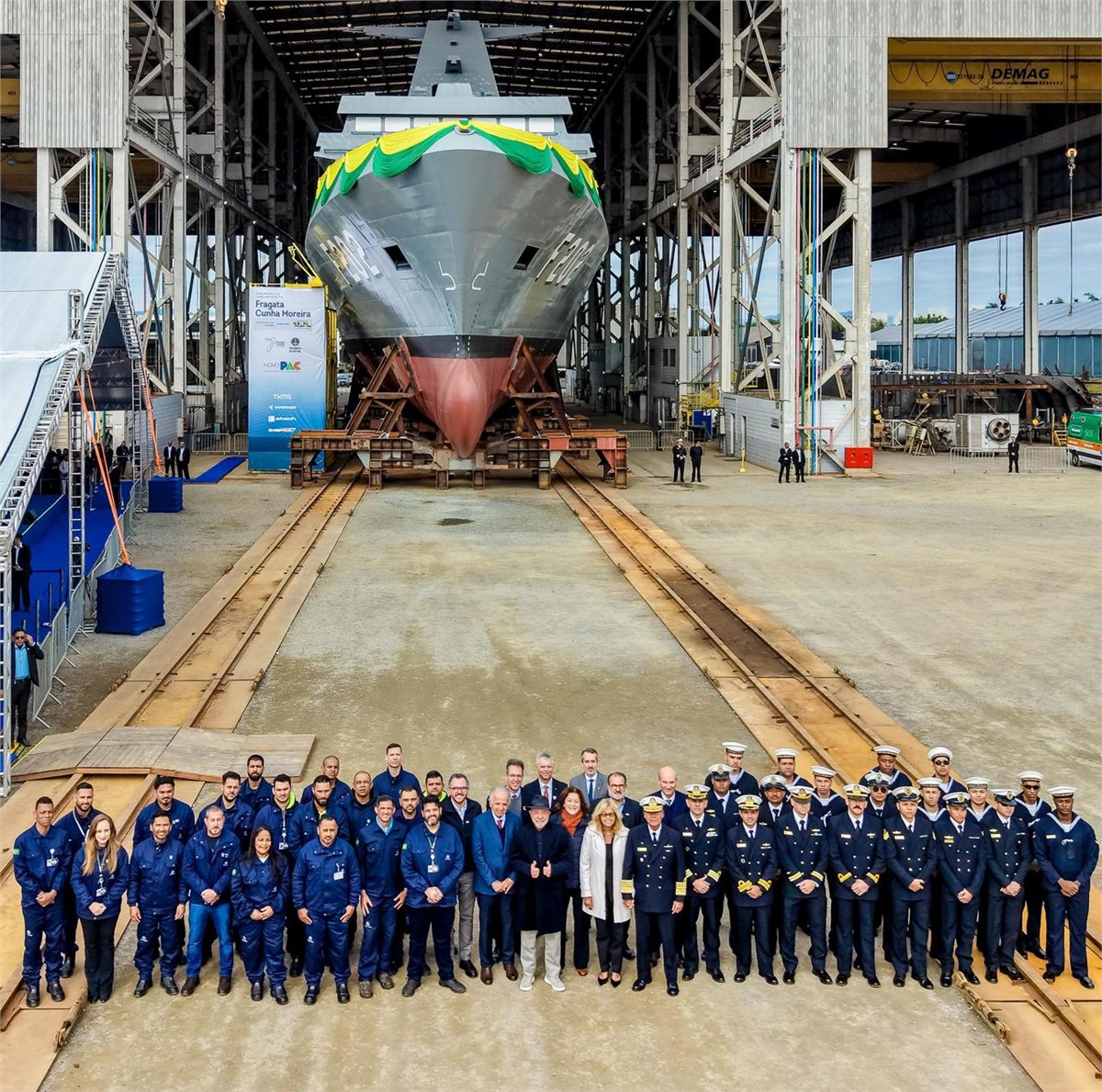Cunha Moreira (F202) is the third Tamandaré-class stealth frigate for the Brazilian Navy.