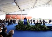 TKMS Celebrates the Launching of the Cunha Moreira Frigate (F202)