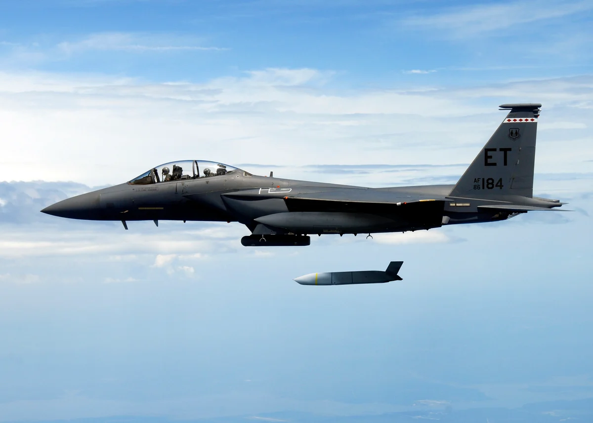 The AGM-158 Joint Air-to-Surface Standoff Missile (AGM-158 JASSM).