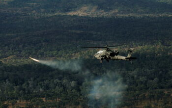 Australian Army Conducts Its First Live-firing of AH-64E Apache Attack Helicopters