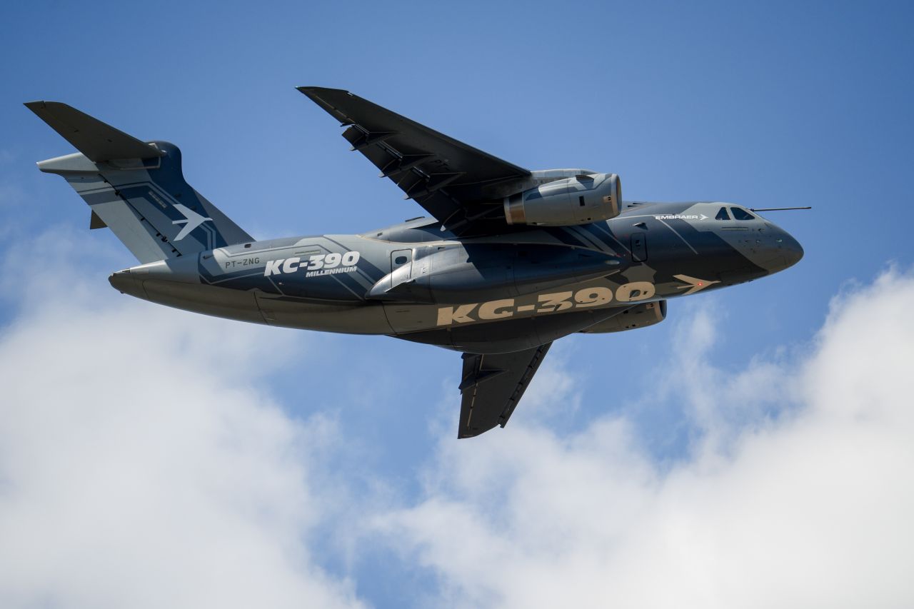 KC-390 Millennium medium-size, twin-engine, jet-powered military transport aircraft