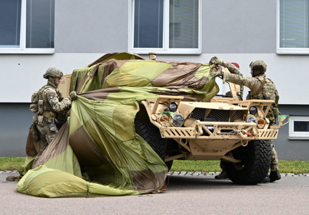 The Czech Army Flyer 72-HD light tactical vehicle