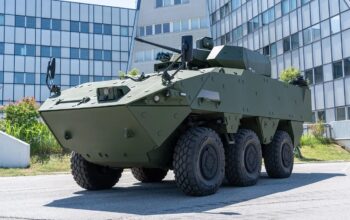 GDELS Debuts PIRANHA 8×8 GBAD and PANDUR 6×6 Evo C-UAS Variants