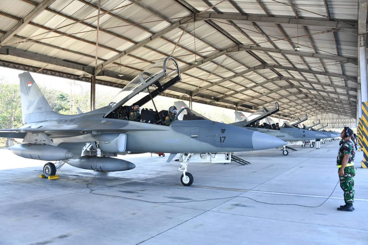 Indonesian Air Force T-50i Golden Eagle advanced trainer and light attack aircraft