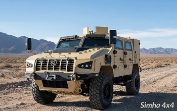 Kalyani Strategic Systems Limited and Paramount Unveil Simha 4x4 Light Armoured Multi-Purpose Vehicle
