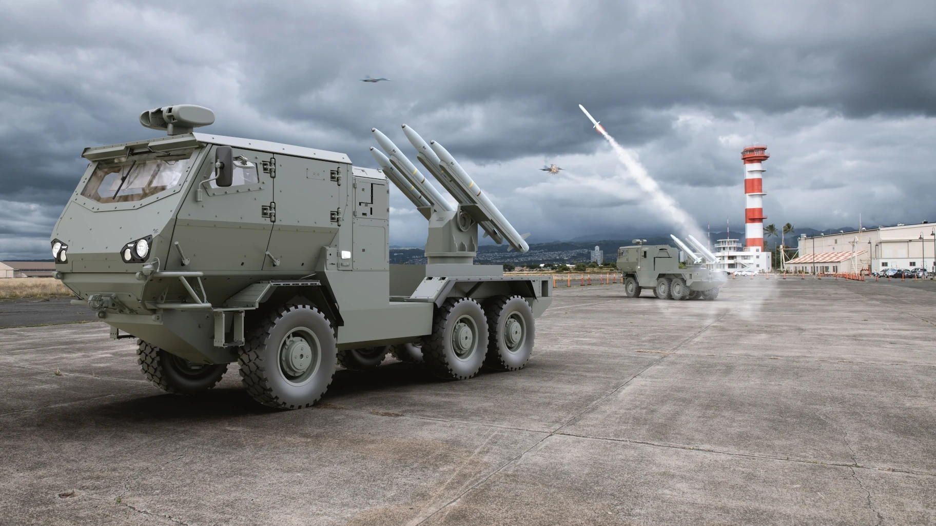 MBDA Showcase Surface-Launched ASRAAM (SL-ASRAAM) at Farnborough