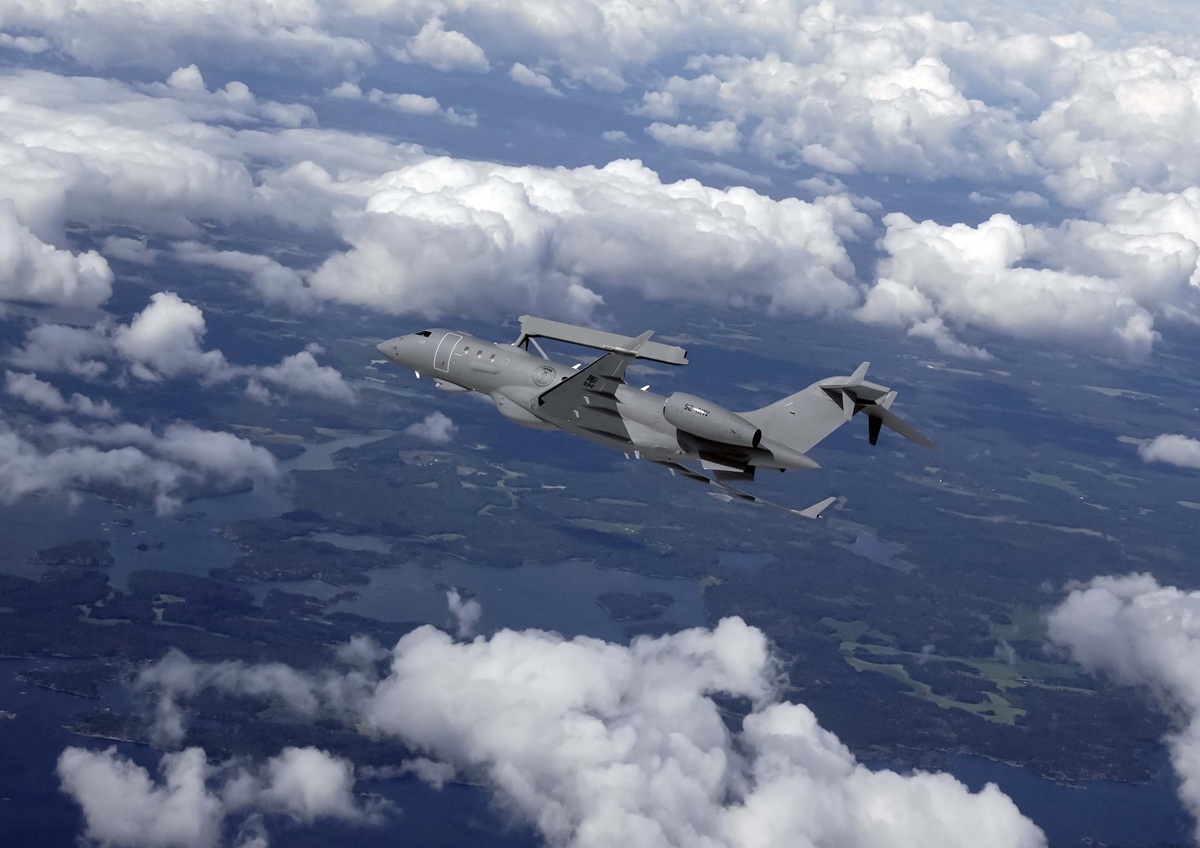 GlobalEye Airborne Early Warning & Control (AEW&C) System. (Photo by Saab)