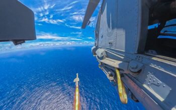 Royal New Zealand Navy Seasprite Demonstrates Anti-Surface Strike Capability in RIMPAC Sinking Exercise