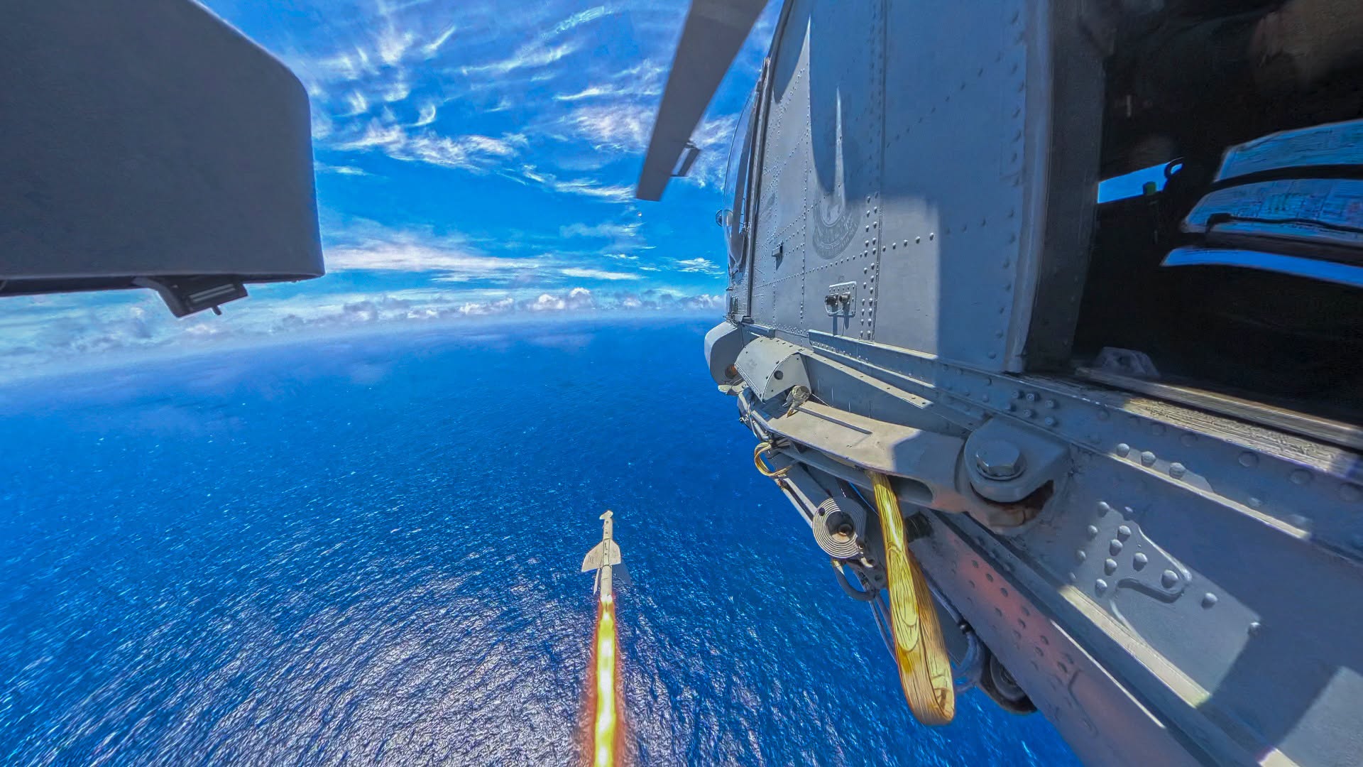 Royal New Zealand Navy Seasprite Demonstrates Anti-Surface Strike Capability in RIMPAC Sinking Exercise