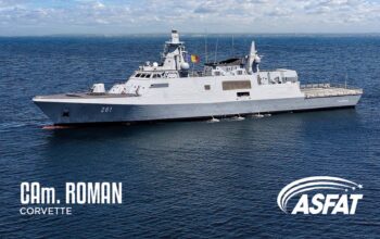 Turkish Shipyard AFSAT Delivers Contraamiral August Roman (261) to Romanian Navy