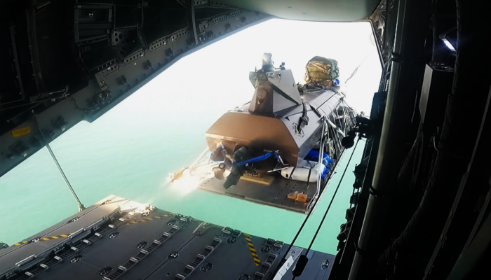 World’s First Uncrewed Surface Vessel (USV) Airdrop Accomplished by Kraken and Capewell