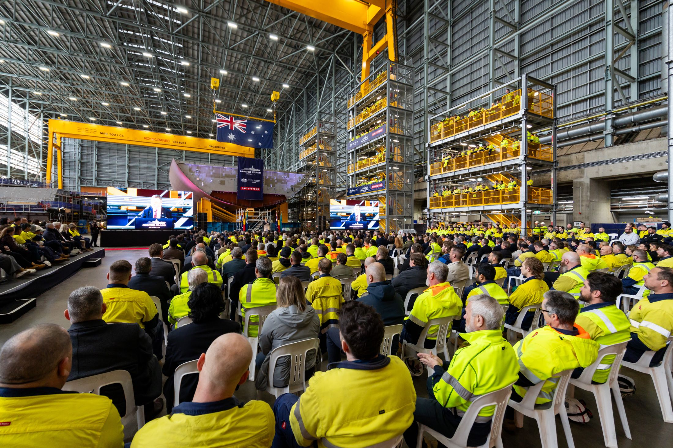 Australia Lays Down Keel for First Hunter-class Frigate NUSHIP Hunter