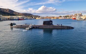 Navantia Begins Sea Trials of Submarine S 82 "Narciso Monturiol" in Cartagena Waters