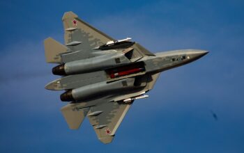 RVV-SDM seen here on the pylon of Sukhoi Su-57E
