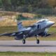 Saab Gripen F Two-seat Fighter Completes Its First Flight