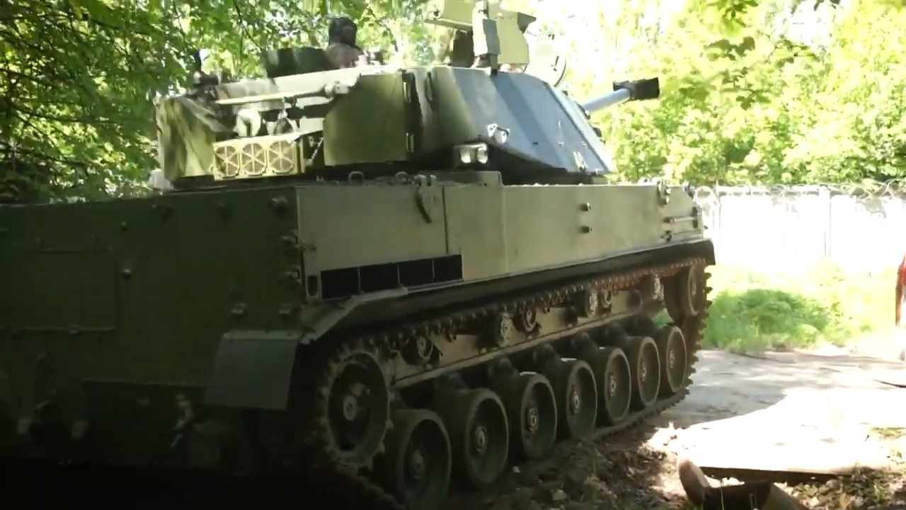 2S42 Lotos Airborne Self-Propelled Mortar System
