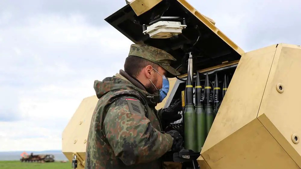 German Air Force MANTIS (Modular, Automatic and Network Capable Targeting and Interception System) CRAM (Counter Rocket Artillery and Mortar)

