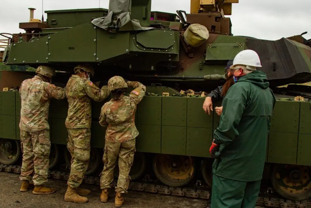 U.S. Army Deploys M1A2 Abrams Sep V2 Main Battle Tanks Fitted with Trophy Active Protection System (APS) to Germany
