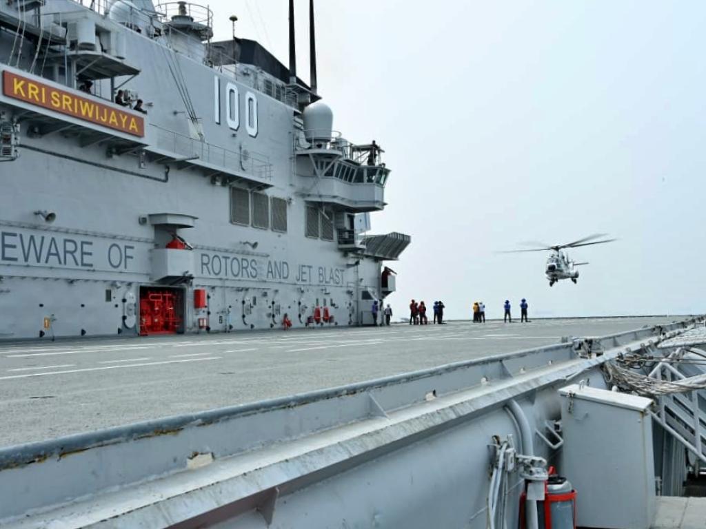Indonesian Armed Forces Integrates H225M Fleet with Newly Commissioned Aircraft Carrier